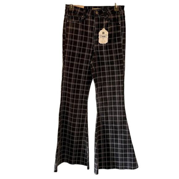 Altar'd State NWT Women's Ciara Retro Striped Flare Jeans High Waisted Sz 26 - Picture 1 of 12